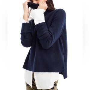 J. Crew Wool Alpaca Blend Turtleneck Sweater Medium